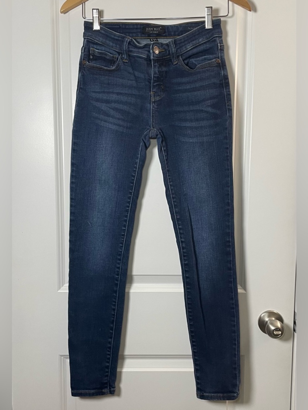 Judy Blue High Rise Skinny Jeans Dark Wash Stretch Denim Size 5/27